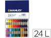 Ceras de colores Manley con 24 colores