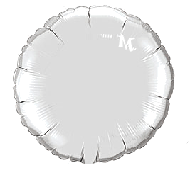 Globo con forma de círculo 45 cm color plata