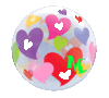 Bubble corazones