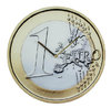 Wall Clock Euro Coin