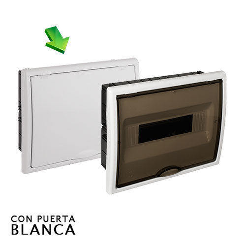Recessed electrical box 12 items with white door | SOLERA 8688