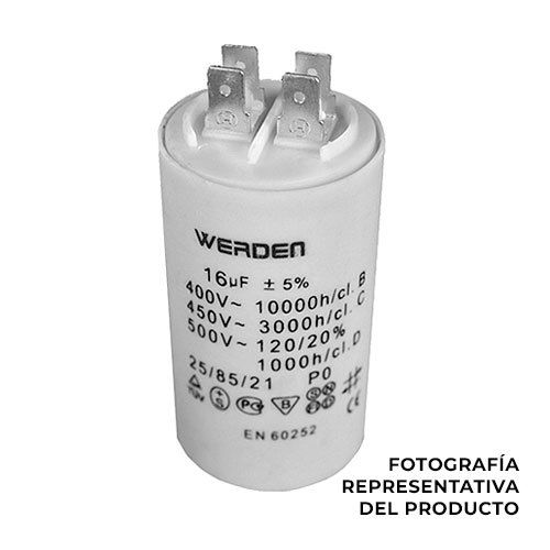 Condensador para motor de 14 uF microfaradios 450 V TCP-1