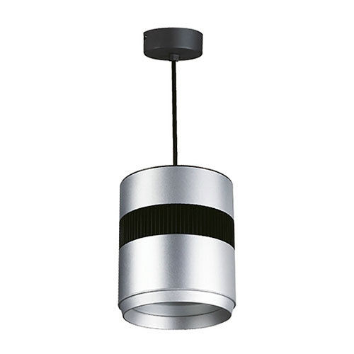 Pendant Lamp in Satin Nickel and Black 10W LED Daylight 4200K