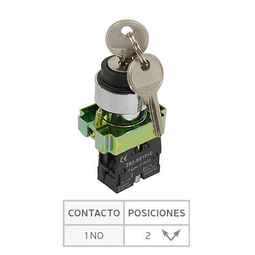 Seletor de chaves | 1 contato aberto (1NO)