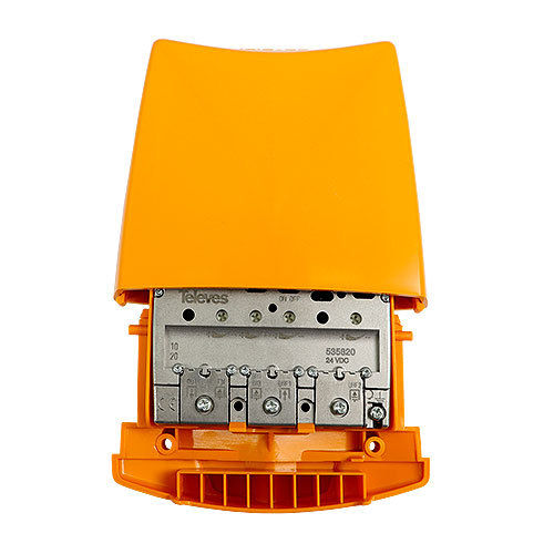 TELEVES 535820 - Amplificador mastro 4e/1s ¨EasyF¨ : FM-BIII/DAB-UHF-UHF
