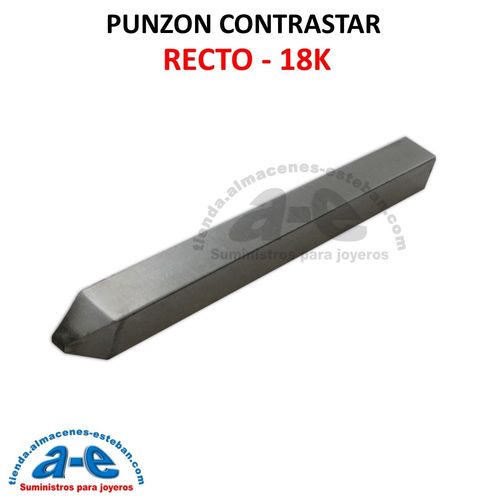 PUNZON CONTRASTE RECTO 18K