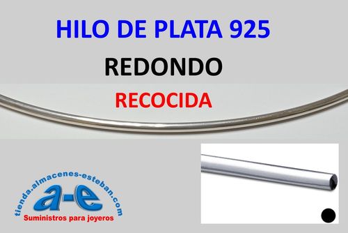 HILO PLATA 925 REDONDO 5,21MM-R RECOCIDA (20 cm)
