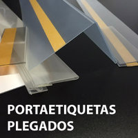 PORTAETIQUETAS PVC / PET  PLEGADO