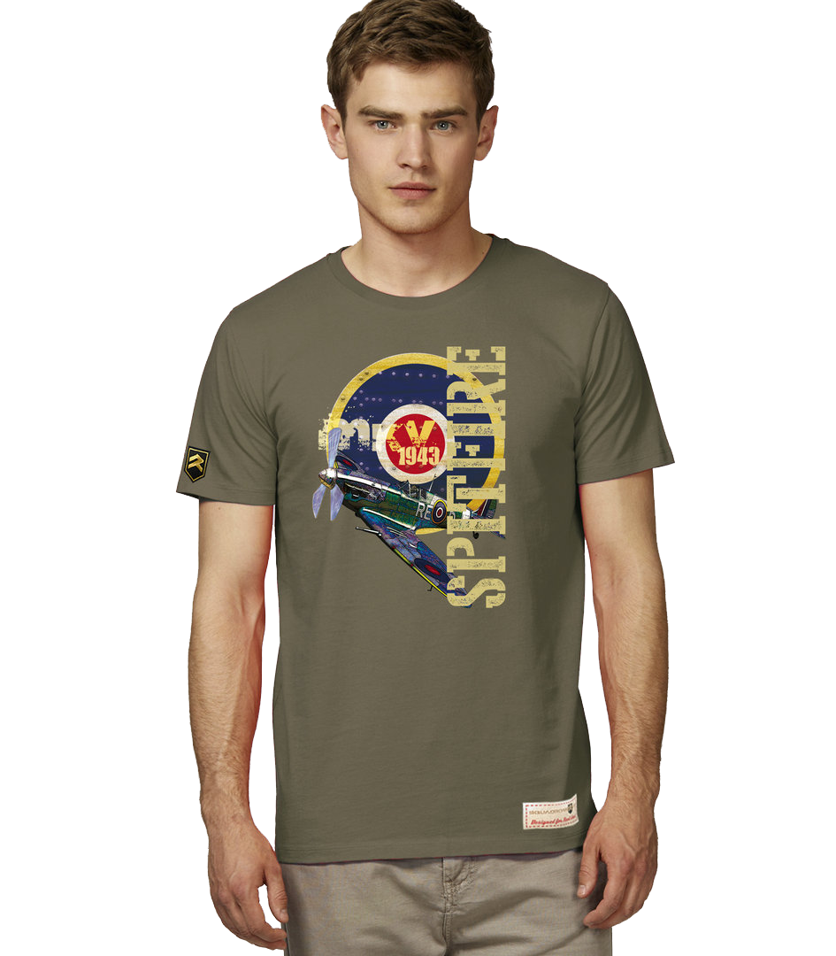 Camiseta militar WWII SPITFIRE MK5 RAF PREMIUM