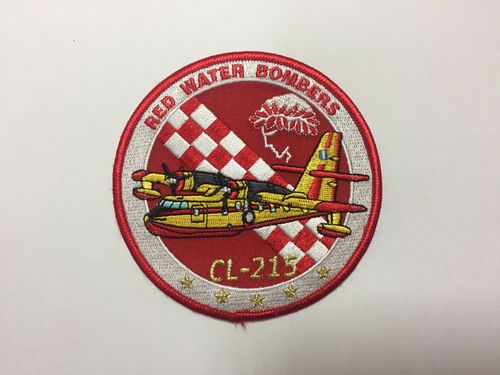 Parche bordado Grecia CL-215 Red water Bombers. 10 cm. Unica unidad