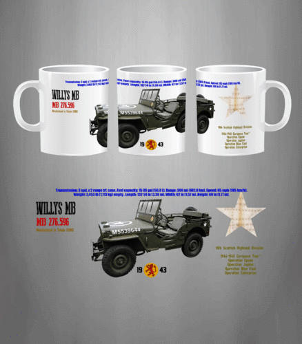 Taza Willys MB