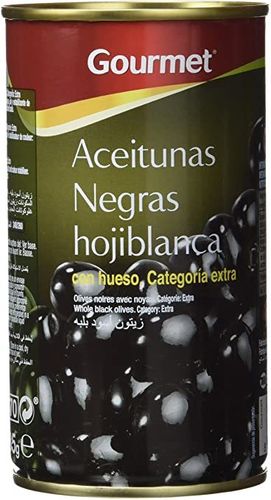 Olives negres amb os Gourmet 185g