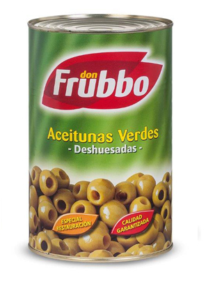 Aceitunas verdes sin hueso Don Frubbo 4,1kg