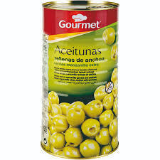 Aceitunas rellenas de anchoa Gourmet 600g