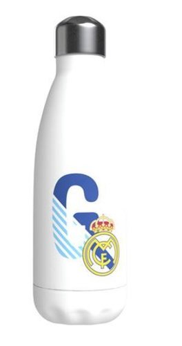 REAL MADRID BOTELLA PERSONALIZABLE ACERO 550 ML LETRA G