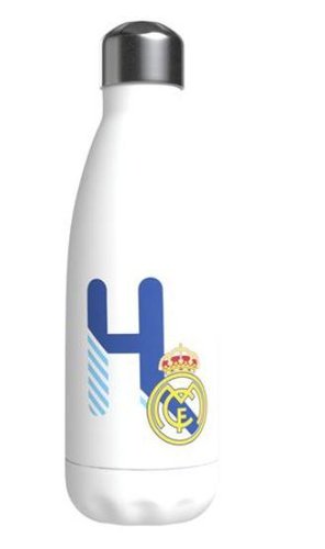REAL MADRID BOTELLA PERSONALIZABLE 550 ML ACERO LETRA H