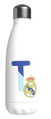 REAL MADRID BOTELLA PERSONALIZABLE ACERO 550 ML LETRA T