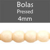 Cristal Checo - Bola - 4mm - Opaque Luster Champagne (50 Uds.)