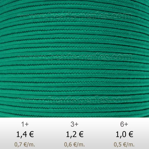 Textil - Soutache-Poliester - 3mm - Persian Turquoise (Turquesa Persa) (2 metros)