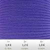 Textil - Soutache-Poliester - 3mm - Periwinkle (Azul Vinca) (2 metros)