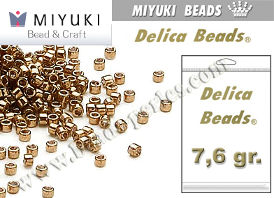 DB022L - Miyuki - Delica - 11/0 - Metallic Light Bronze (bolsa de 7,6 gr.)
