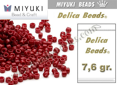DB0654 - Miyuki - Delica - 11/0 - Opaque Cranberry (bolsa de 7,6 gr.)