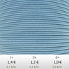 Textil - Soutache-Poliester - 3mm - Placid Blue (Azul Plácido) (2 metros)