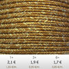 Textil - Soutache METALLICUM - 3mm - Aurum Tan (Bronceado Aurum) (2 metros)