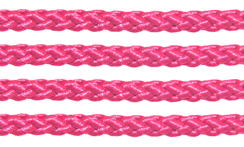 Textil - Cordoncillo Trenzado Rayón - 3mm - Chewing Gum (Rosa Chicle) (50 metros)