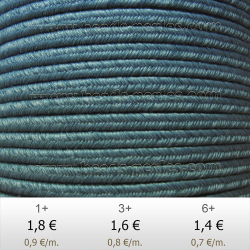 Textil - Soutache DENIM-JEANS - 3mm - Cali Cool (2 metros)