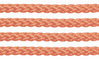 Textil - Cordoncillo Trenzado Poliéster - 3mm - Salmon (Salmón) (2 metros)
