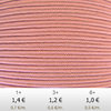 Textil - Soutache-Poliéster - 3mm - Pink Osiana (2 metros)