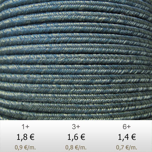 Textil - Soutache DENIM-JEANS - 3mm - The Jc (2 metros)