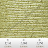 Textil - Soutache METALLICUM - 3mm - Aurum Vanilla (Vainilla Aurum) (2 metros)