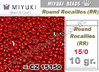 Miyuki - Rocalla - 15/0 - Lava Red (10 gramos)