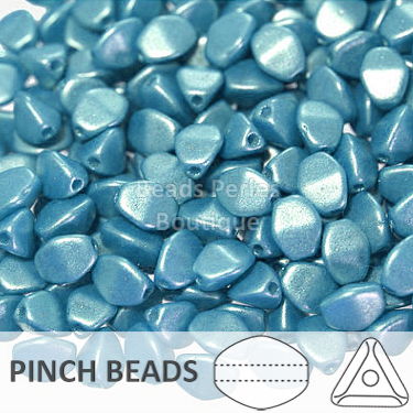 Cristal Checo - Pinch - 5x3mm - Pearl Shine Azure (100 Uds.)