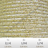 Textil - Soutache METALLICUM - 3mm - Aurum Ivory (2 metros)