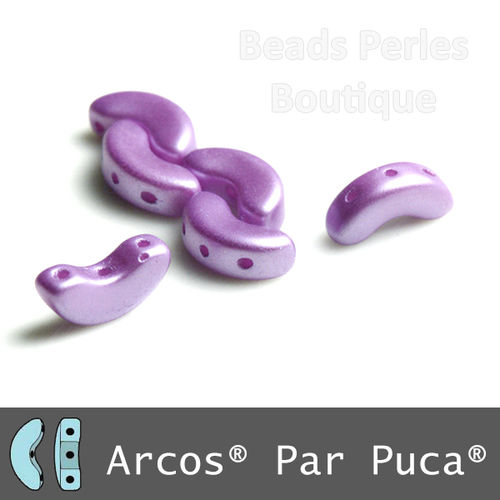 Cristal Checo - Arcos par Puca - 5x10mm - Pastel Orchid (5 gr.)