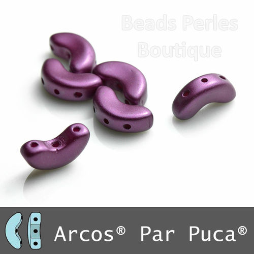 Cristal Checo - Arcos par Puca - 5x10mm - Pastel Purple (5 gr.)