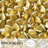 Cristal Checo - Pinch - 5x3mm - Gold Satin (100 Uds.)