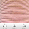 Textile - Soutache-Polyester -3mm - Piggy Pink (2 meters)