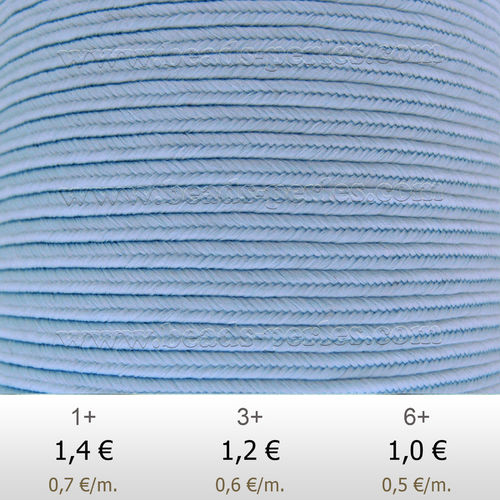 Textil - Soutache-Poliester - 3mm - Powder Blue (2 metros)