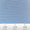 Textile - Soutache-Polyester -3mm - Powder Blue (2 meters)