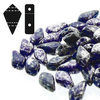 Cristal Checo - Kite Beads - 9x5mm - Silver Splash Cobalt (5 gr.)