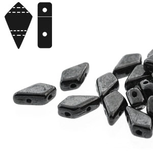 Cristal Checo - Kite Beads - 9x5mm - Hematite (5 gr.)