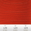 Textil - Soutache-Poliester - 3mm - Poppy (2 metros)