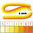 Quilling - Tiras de papel - 5mm - 7 colores / 140 tiras - Tonos naranjas (1 paquete)