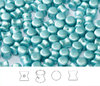 Cristal Checo - Pellet - 4x6mm - Pastel Aqua (50 Uds.)