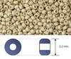 Toho - Rocalla - 11/0 - Permanent Finish - Matte Galvanized Aluminum (10 gramos)
