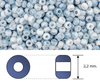 Toho - Rocalla - 11/0 - Marbled Opaque White & Blue (10 gramos)